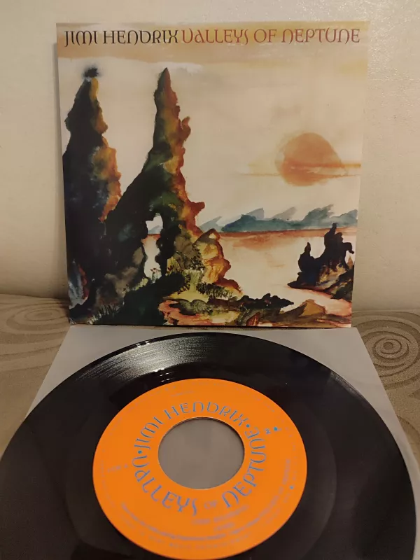 JIMI HENDRIX - Valleys of Neptune / Cat Talking To Me - 2010 USA Basım 45lik Plak 2.el