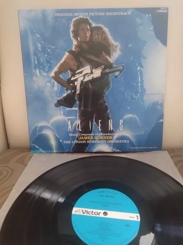 ALIENS - James Horner - Original Soundtrack ) - 1986 Japonya Basım LP Plak 2.EL