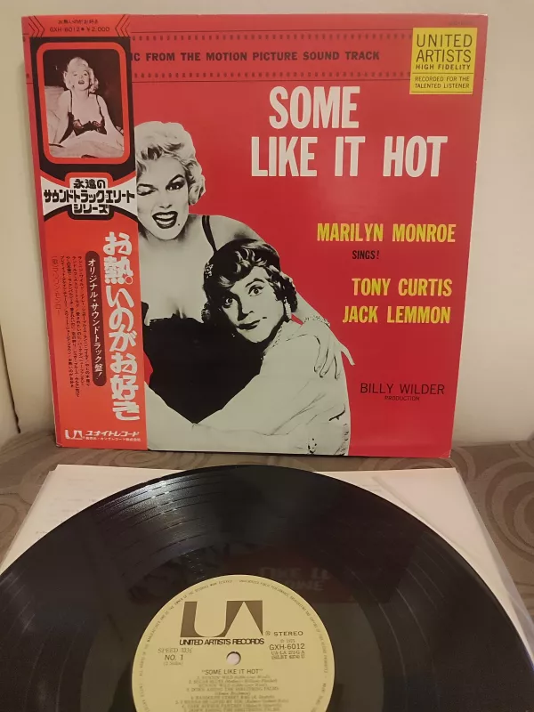 Some Like It Hot / Marilyn Monroe - Soundtrack 1975 Japonya Basım LP Plak - Obi’li 2.EL