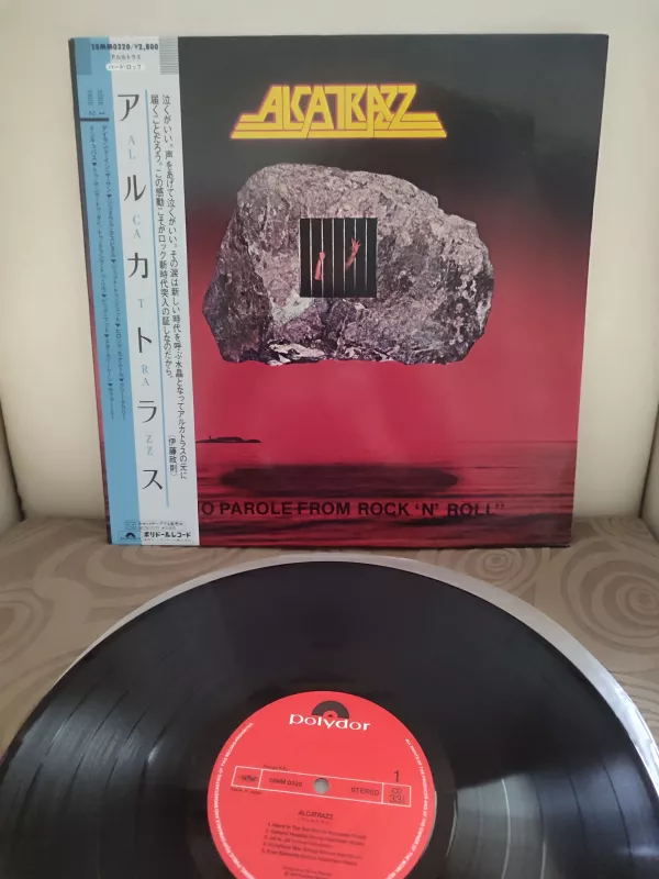 ALCATRAZZ - No Parole From Rock ’N’ Roll - 1983 Japonya Basım Plak - Obi’li 2.EL