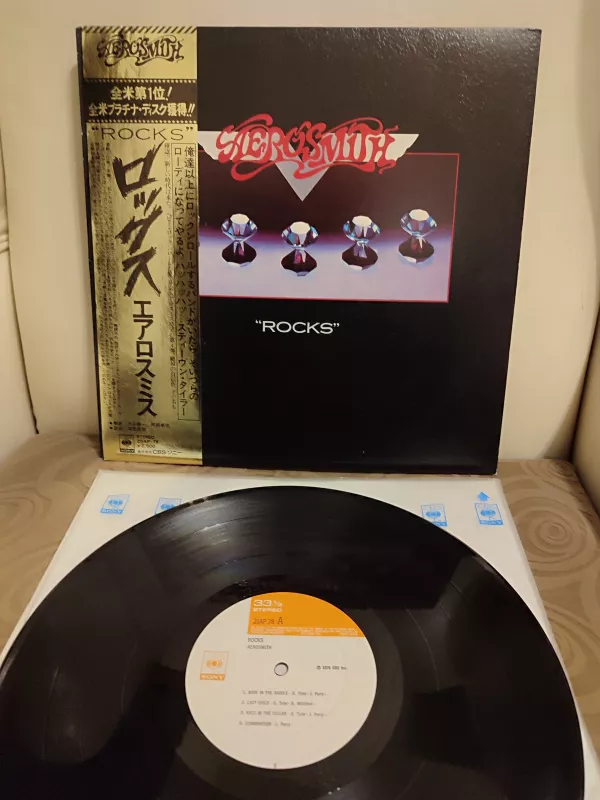 AEROSMITH - Rocks  1976 Japonya Basım Plak - Obi’li 2.EL