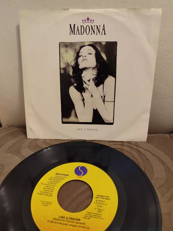 MADONNA - Like A Prayer -1989 USABasım 45lik Plak 2.EL