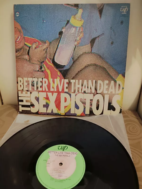 SEX PISTOLS -Better Live Than Dead - 1986 Japonya Basım LP Plak Limited Edition 2.EL