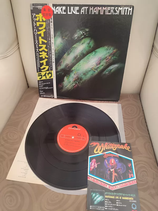 WHITESNAKE -Live At Hammersmith - 1980 Japonya  Basım LP 33 lük  Plak -Obi’li 2.EL
