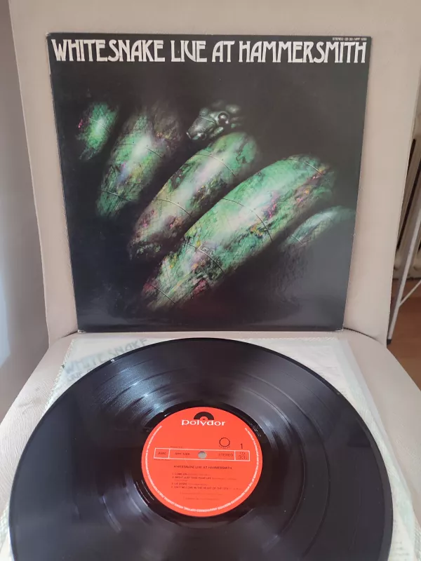 WHITESNAKE -Live At Hammersmith - 1980 Japonya  Basım LP 33 lük  Plak 2.EL