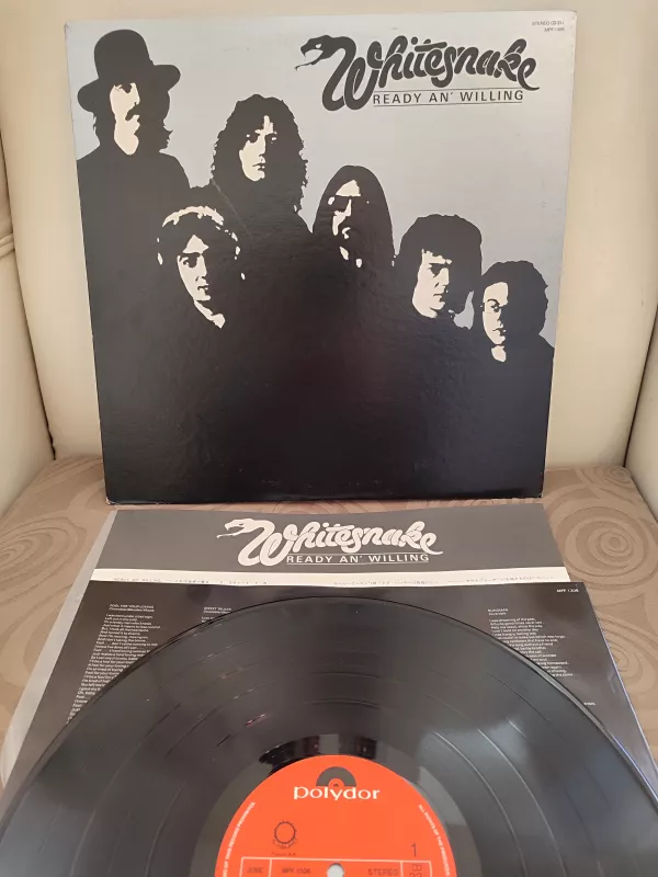 WHITESNAKE - Ready An’ Willing 1980 Japonya  Basım LP 33 lük  Plak 2.EL