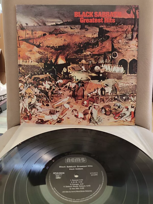 BLACK SABBATH - Greatest Hits (Paranoid) - 1980 Japonya Basım Nadir  LP Plak Albüm - 2.EL