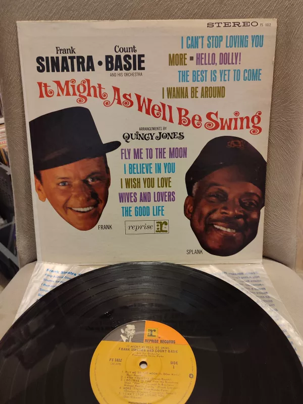 Frank Sinatra - It Might As Well Be Swing  1964 US Basım Plak  Fly Me To The Moon bu albümde 2.EL