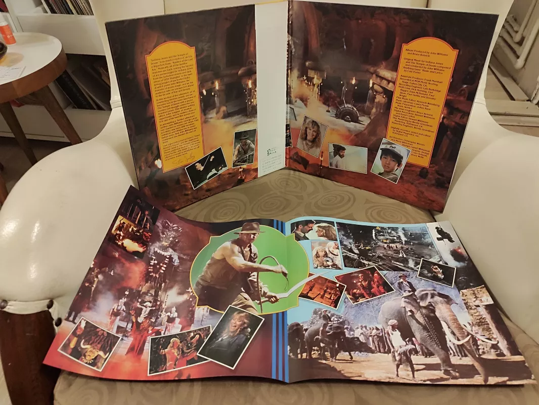 INDIANA JONES & Temple of The Doom ( Soundtrack) 1984 Japonya Basım Nadir LP Plak Obi’li 2.EL