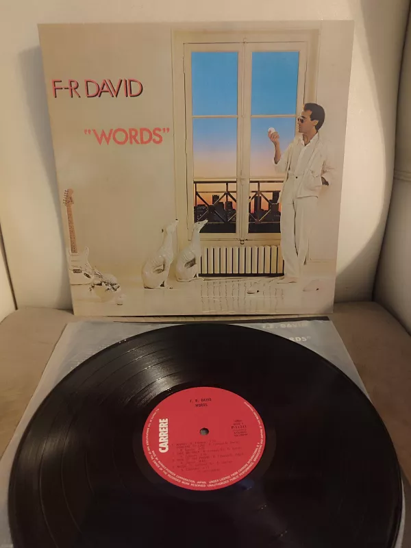 F.R. David ‎- Words 1983 Japonya Basım  LP Plak Album 2.el