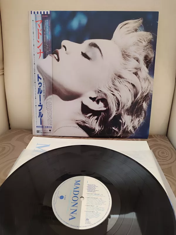 MADONNA - True Blue - 1986 Japonya  Basım  LP Plak Albüm - Obi’li 2.EL