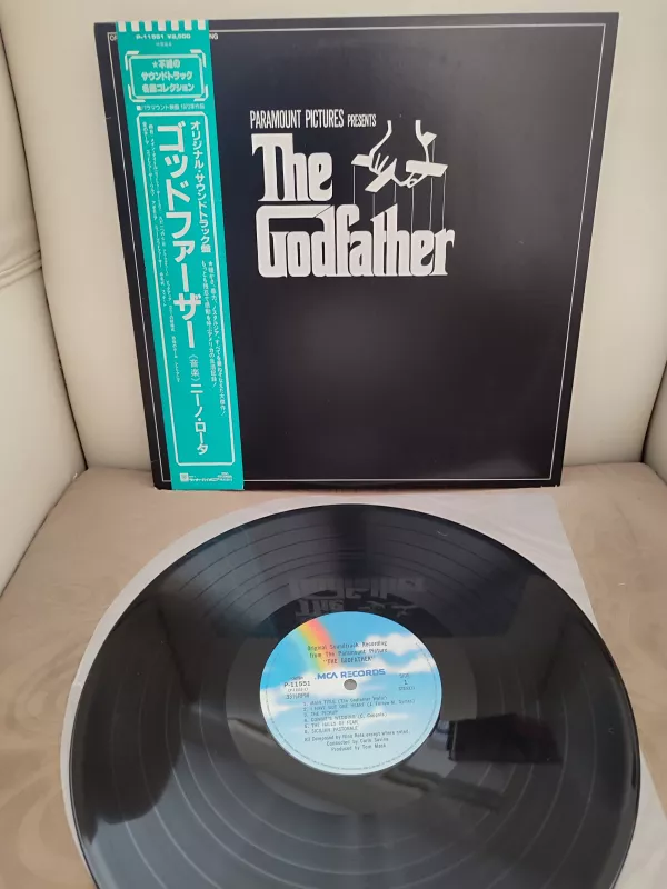 THE GODFATHER ( SOUNDTRACK) - 1979 NADİR JAPONYA BASIM LP 33 LÜK PLAK OBİ’Lİ 2.EL