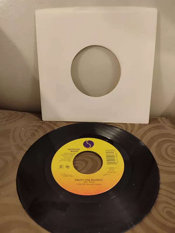 DEPECHE MODE - Enjoy The Silence - 1990 USA Basım 45lik Plak - Kapaksız
