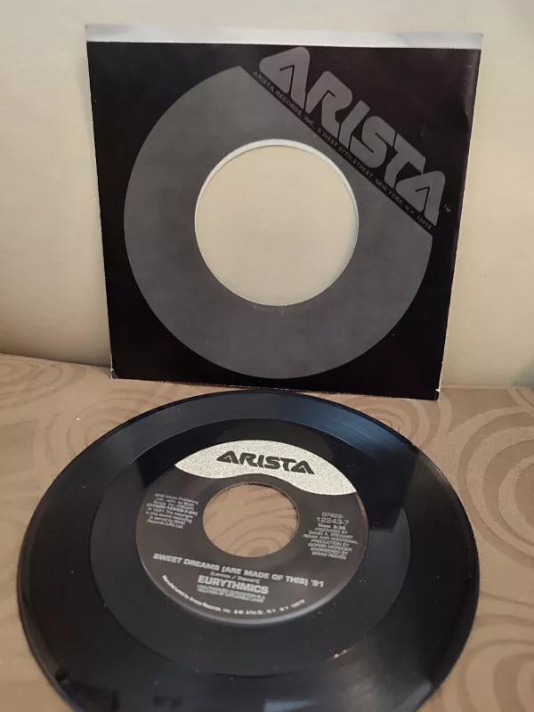 Eurythmics - Sweet Dreams - 1991 USA Basım 45lik Plak - Firma Kapaklı 2.el