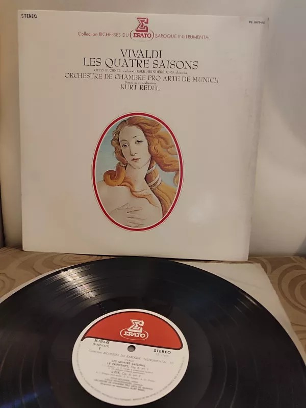 Vivaldi - The Four Seasons/Dört Mevsim - Kurt Redel  1973 Japonya Basım 33 lük LP Plak Albüm 2. el