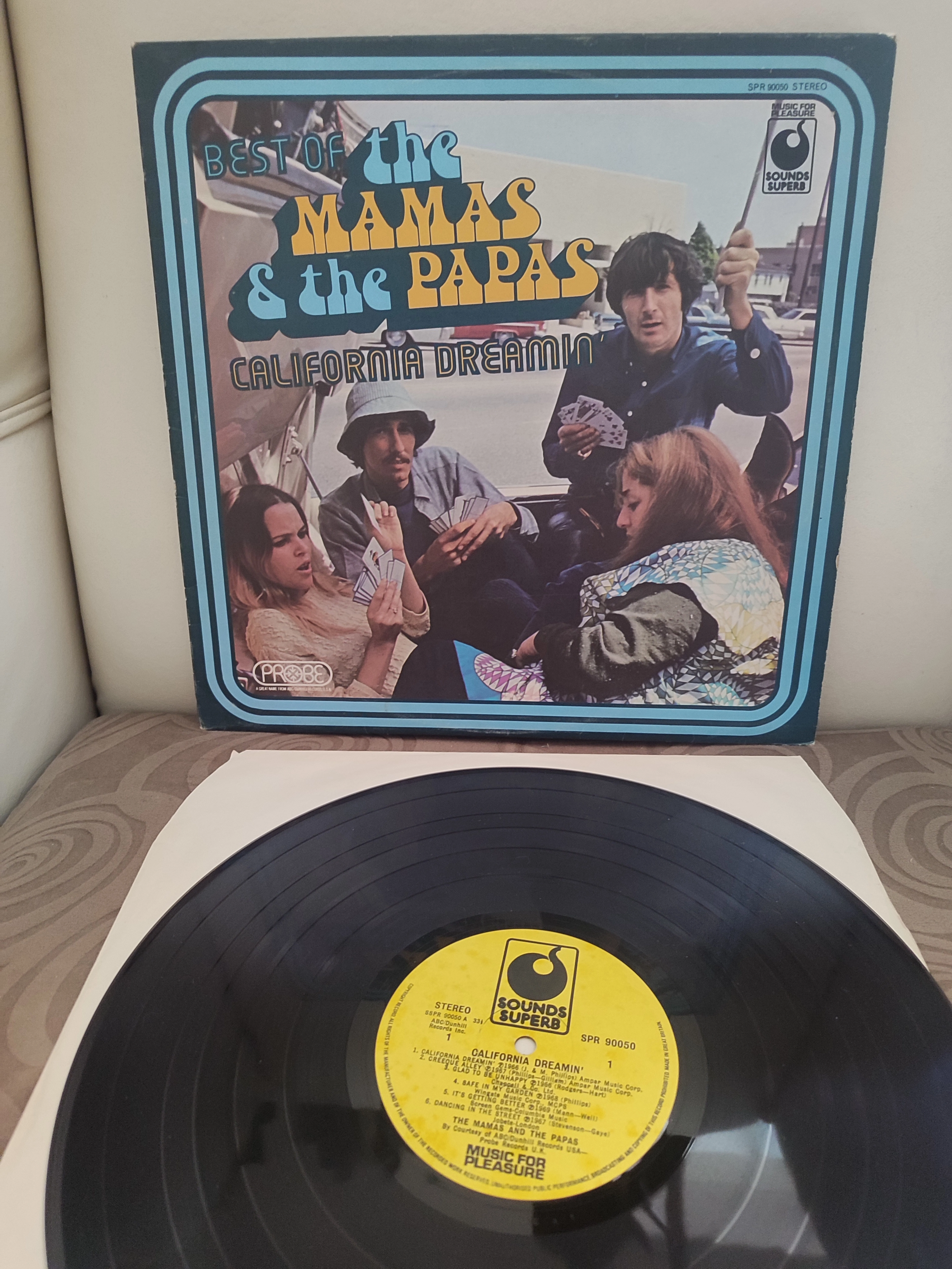 The Mamas & The Papas ‎- Best Of The Mamas & The Papas California Dreamin’  1977 UK Basım Plak 2.el