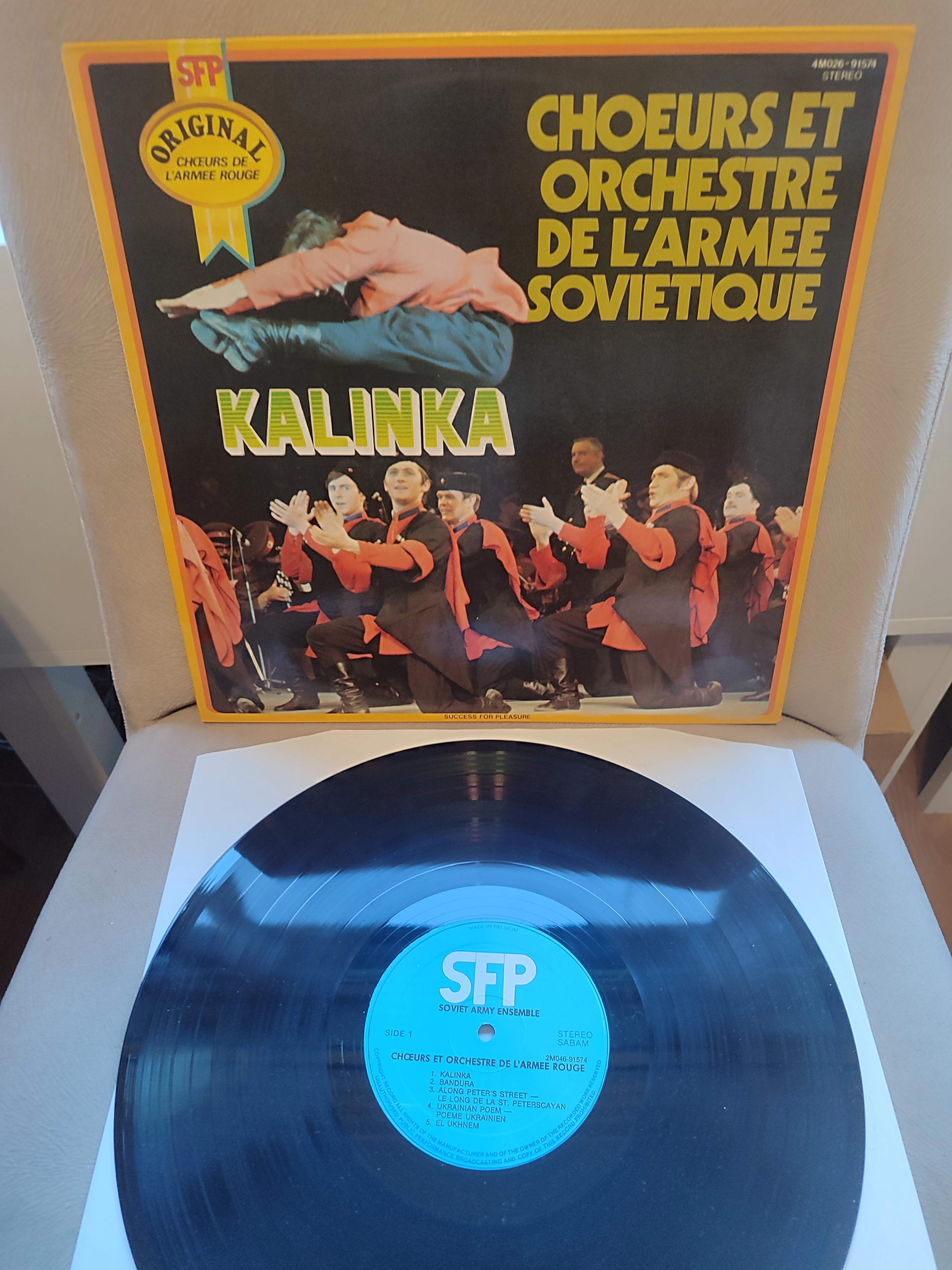 Sovyet Kızılordu Korosu - Kalinka  - 1973 Belçika Basım LP Plak Albüm 2.EL