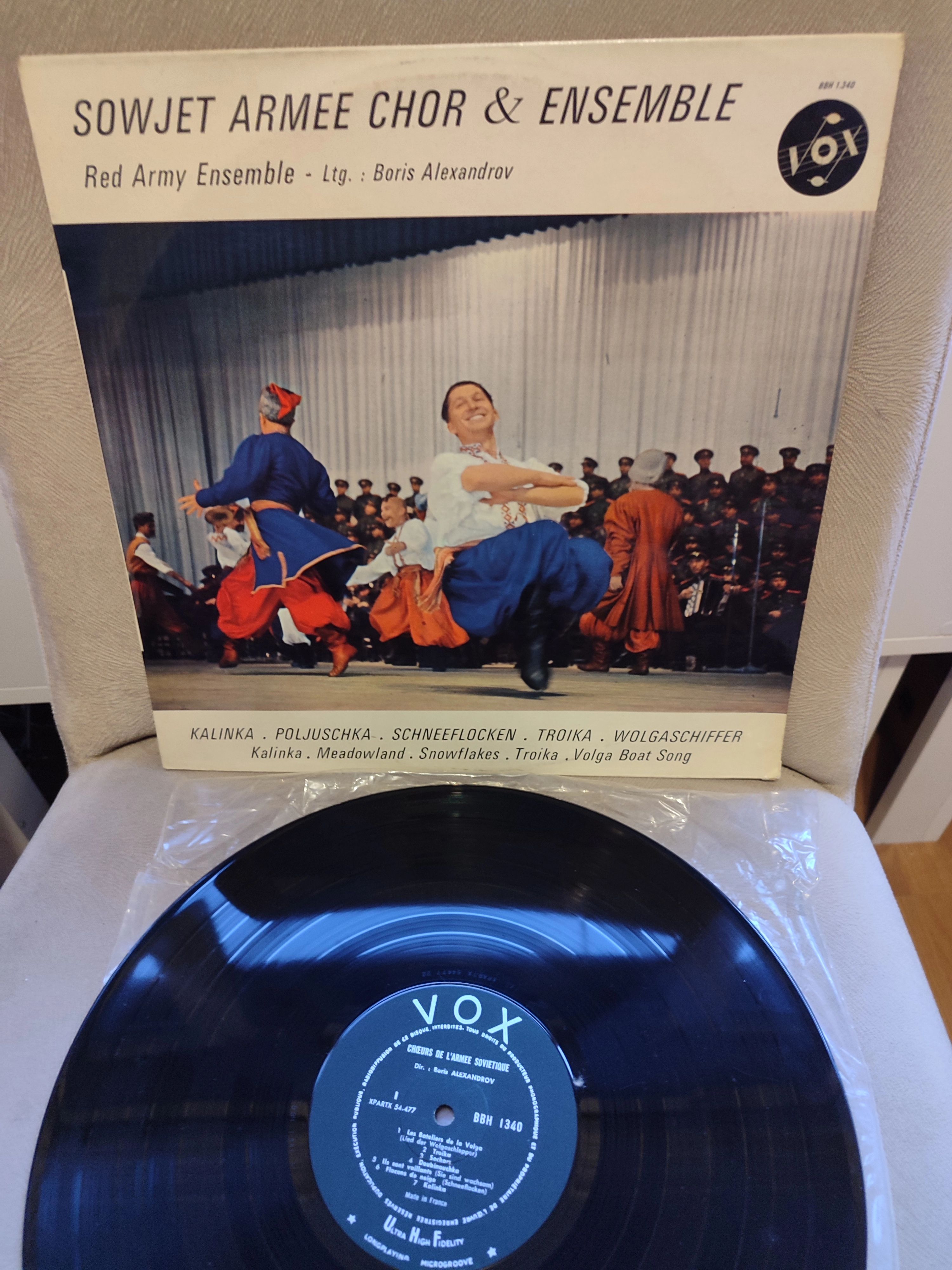 Sovyet Kızılordu Korosu - Kalinka  - 1964 Fransa Basım LP Plak Albüm 2.el