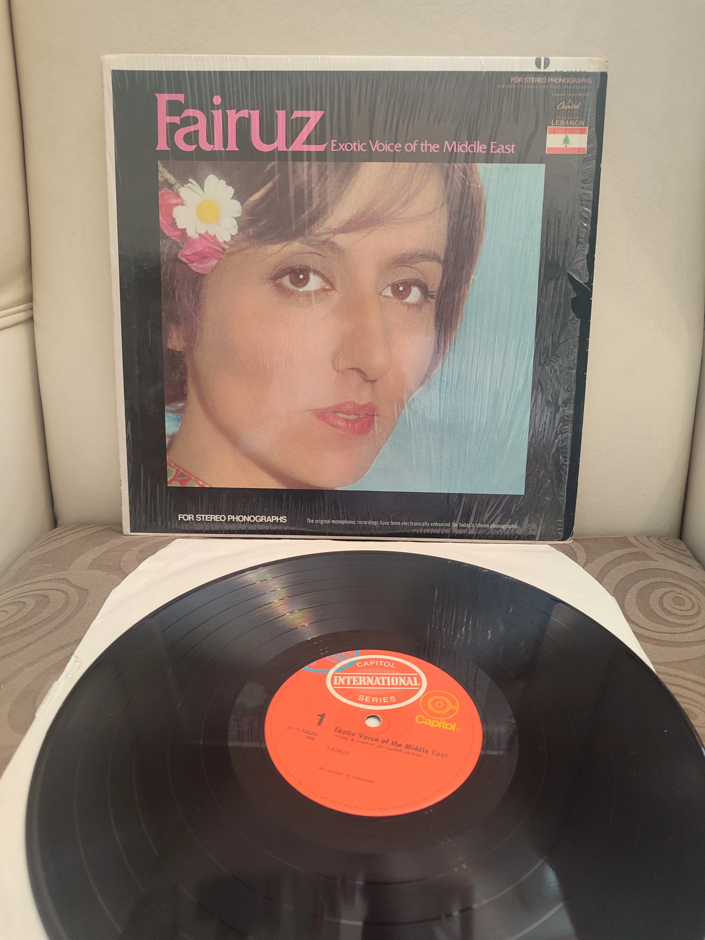 FAIRUZ - Exotic Voice Of The Middle East - 1966 USA Basım LP Plak Albüm 2.el