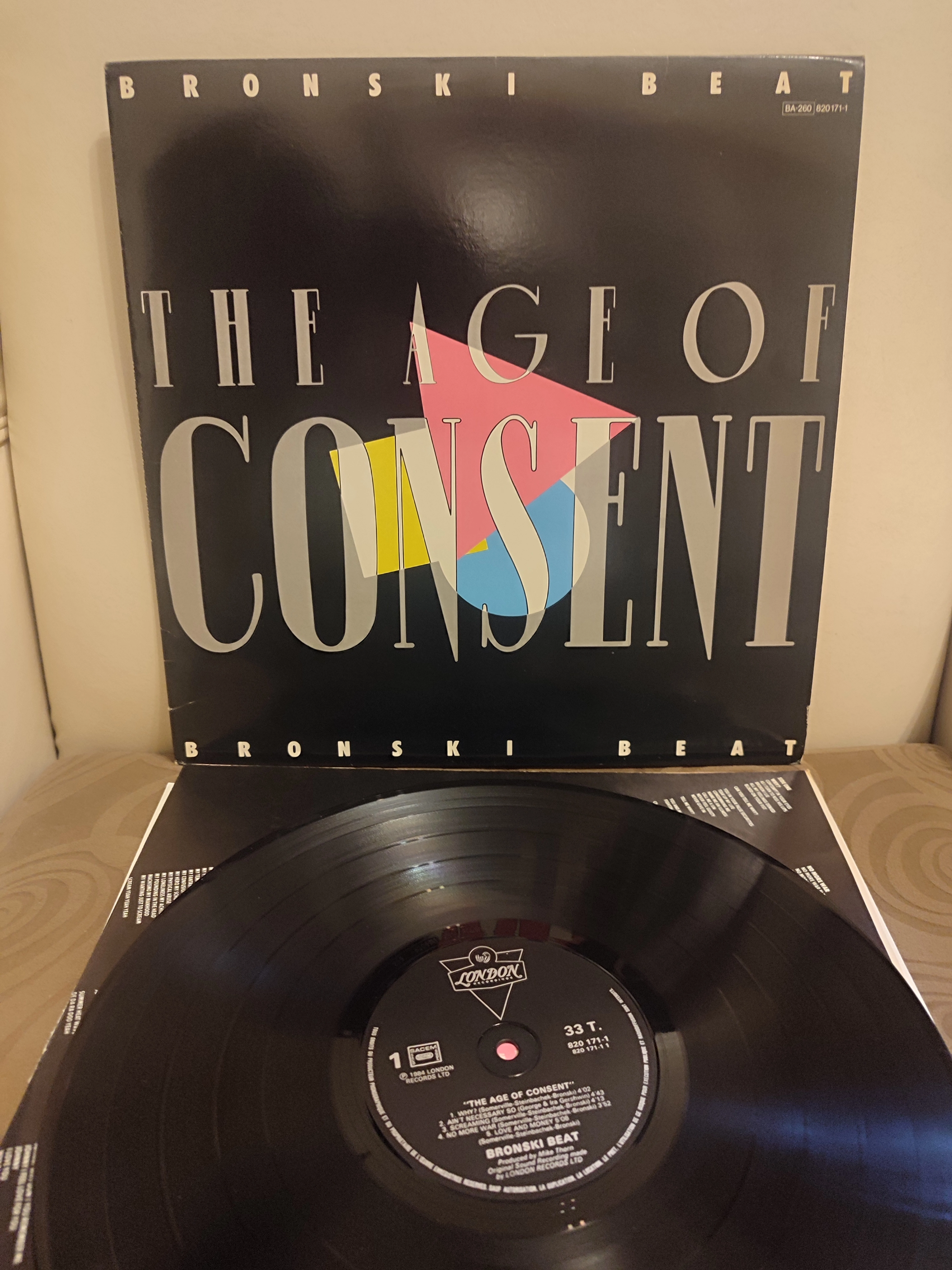BRONSKI BEAT - The Age of Consent  1984 Fransa  Basım Plak 2.el