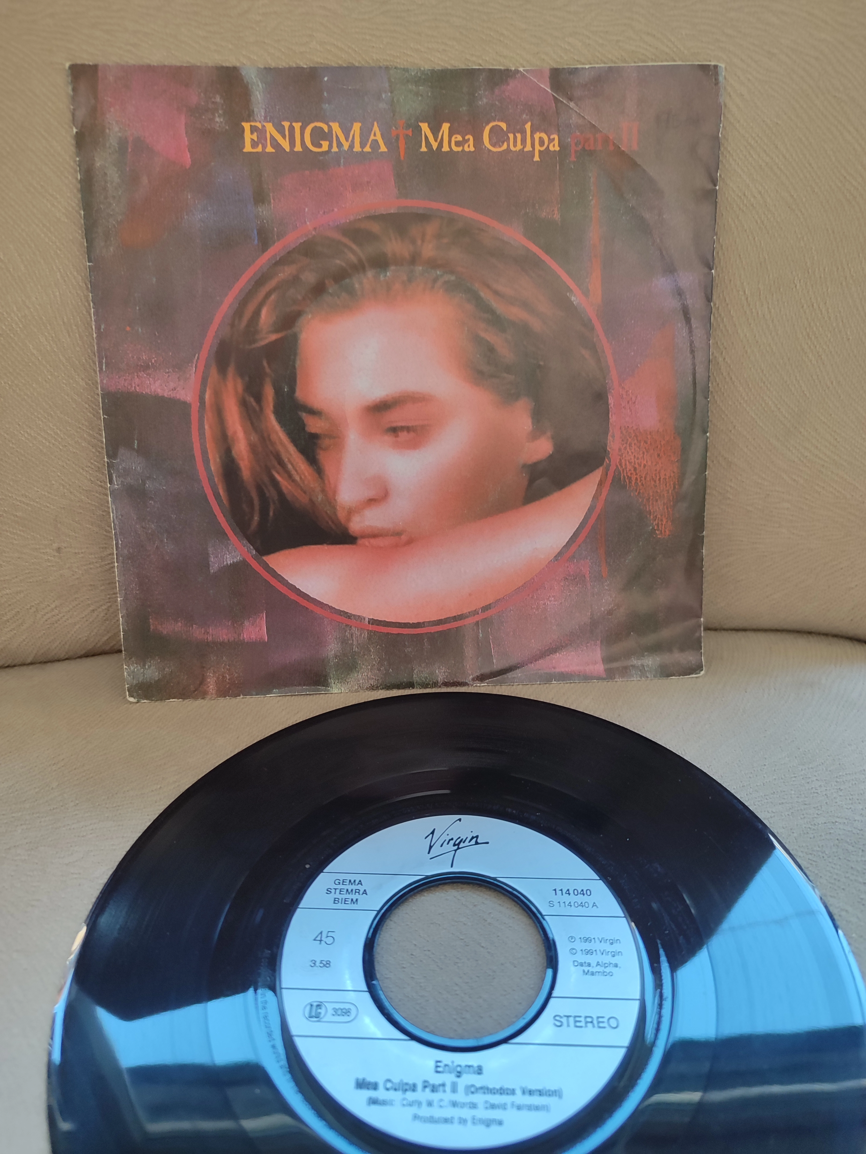 Enigma - Mea Culpa Part II - 1991 Almanya Basım 45lik Plak 2.el