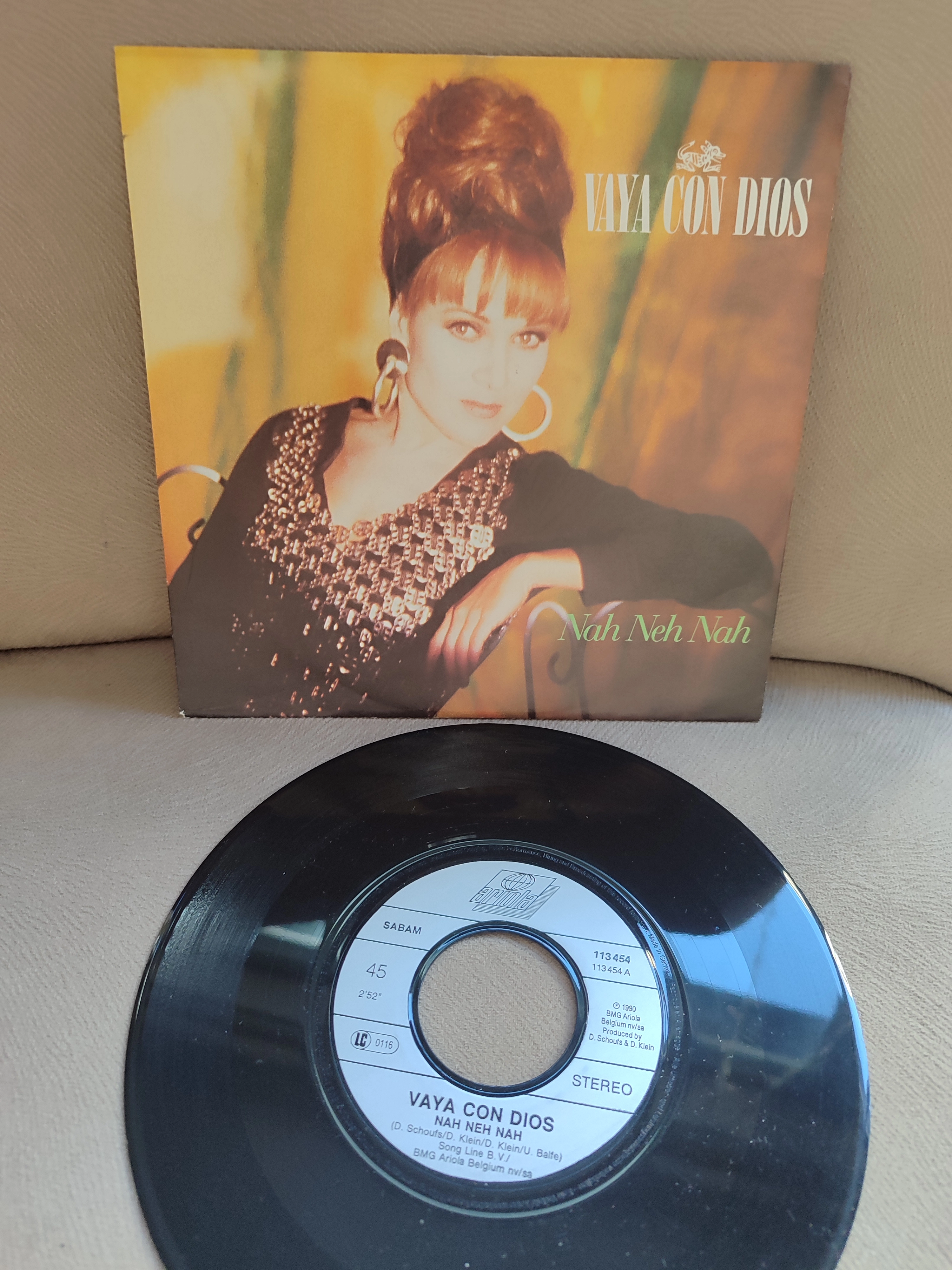 Vaya Con Dios - Nah Neh Nah - 1990 Almanya Basım  45lik Plak 2.EL
