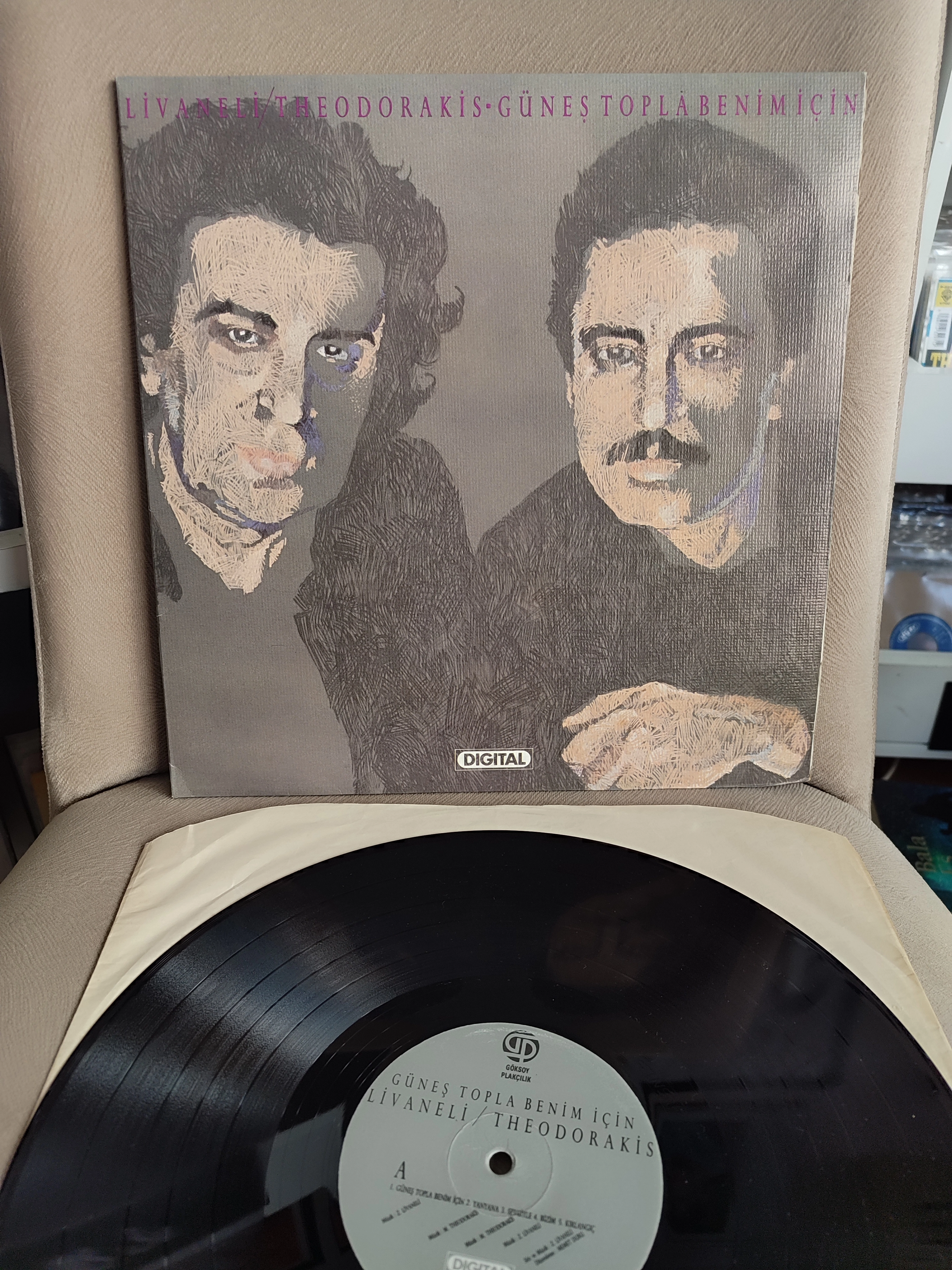 Livaneli / Theodorakis - Güneş Topla Benim İçin  - 1986 Türkiye Basım Plak - Dönem Plaktır 