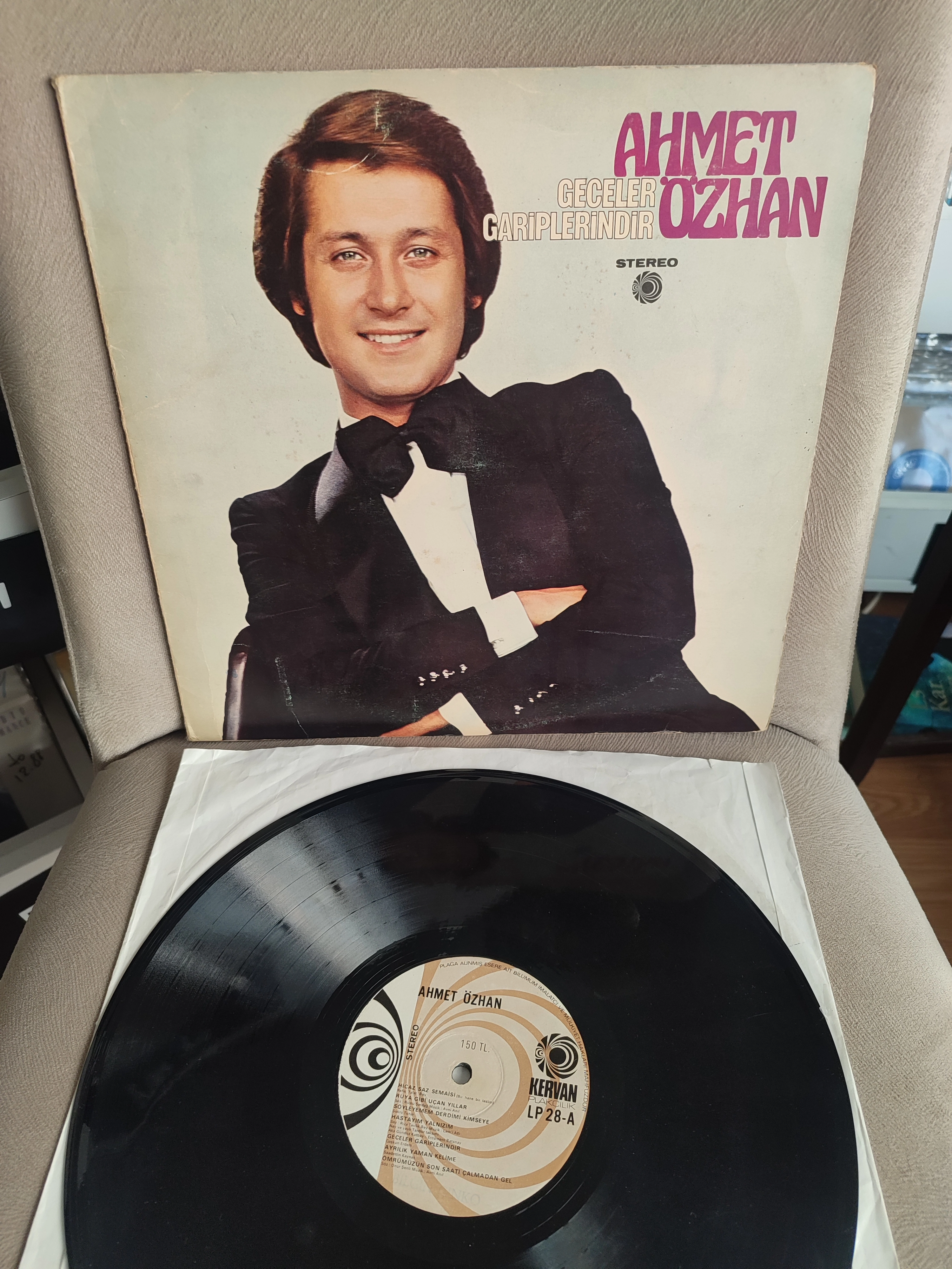 Ahmet Özhan - Geceler  Gariplerindir - 1978 Türkiye Basım Plak - Dönem Plaktır Yeni Basım Değil