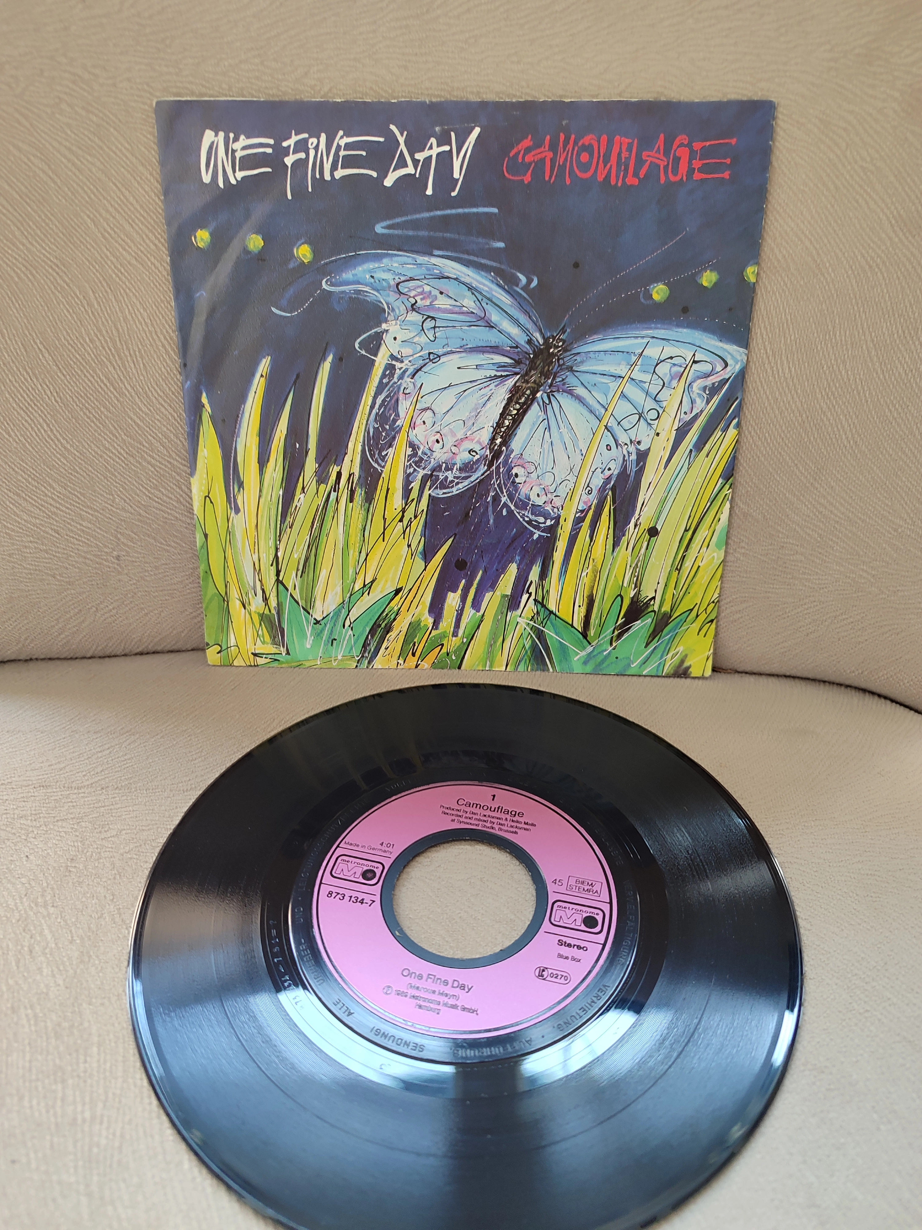 Camouflage - One Fine Day - 1989 Almanya Basım 45lik Plak 2.EL