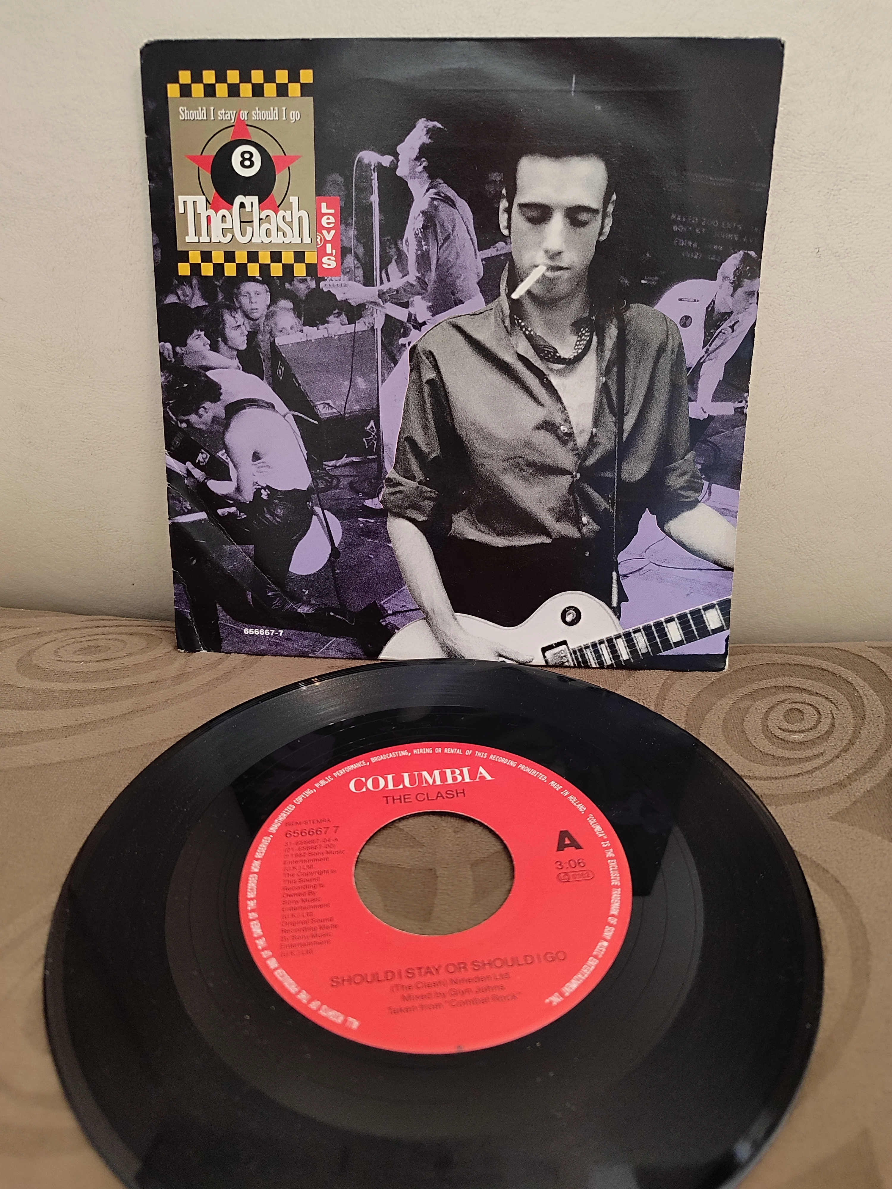 The Clash - Should I Stay Or Should I Go - 1991 Hollanda Basım 45lik Plak 2.EL