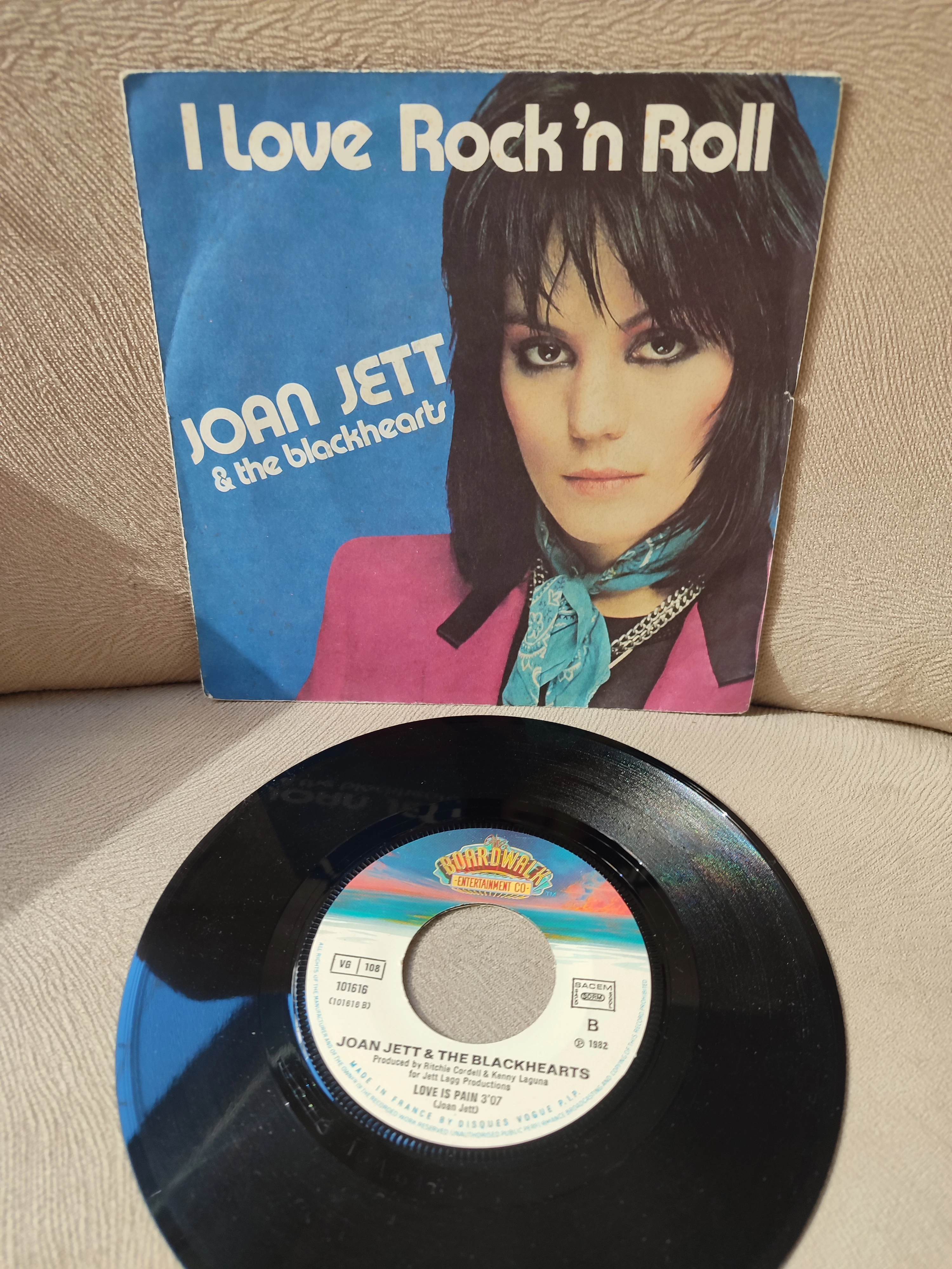 Joan Jett & The Blackhearts – I Love Rock ’N Roll - 1982 Fransa Basım 45lik Plak 2.el