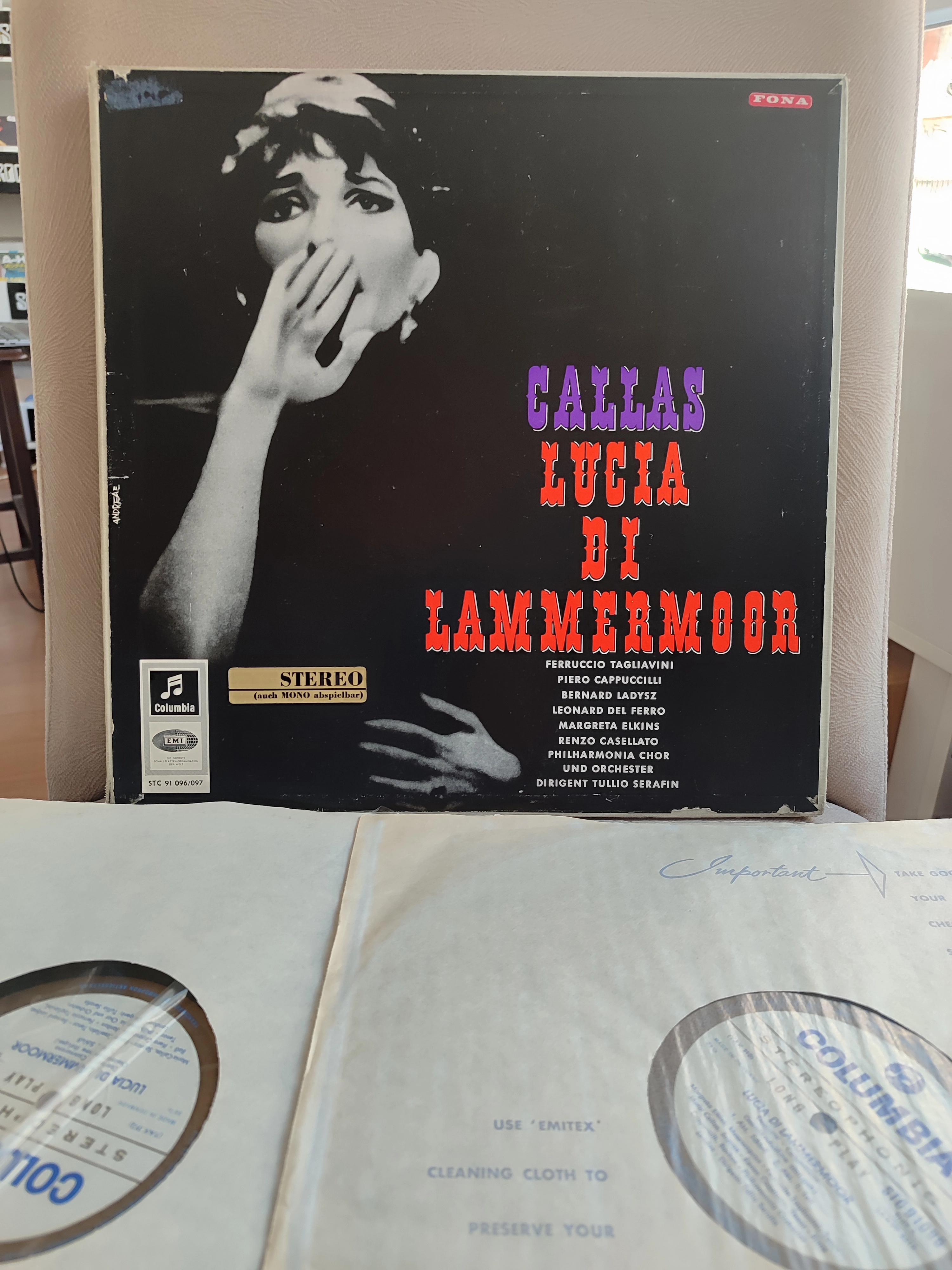 Maria Callas - Lucia Di Lammermoor - 1960 Almanya Basım 2 LPlik Boxset