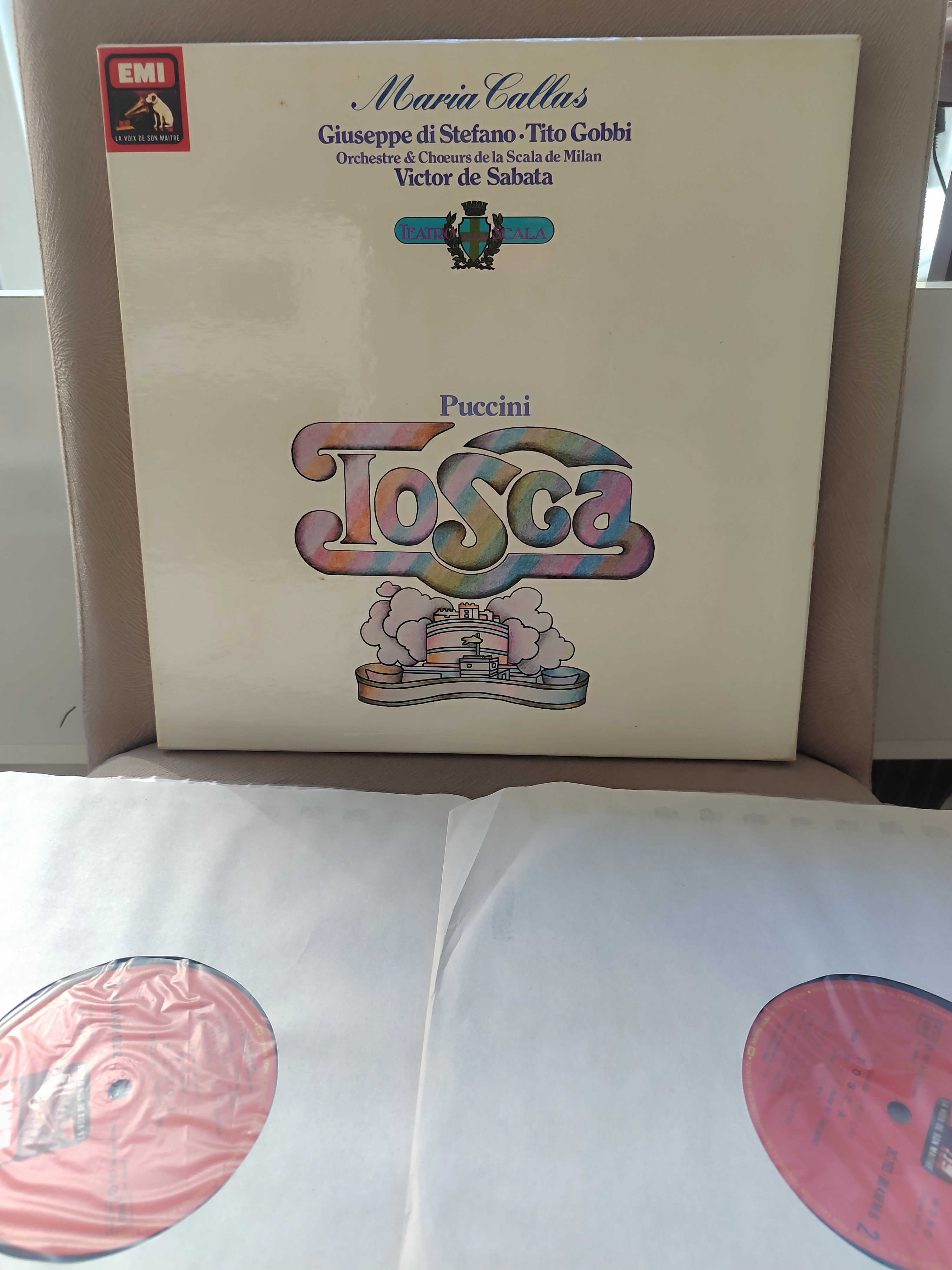 Maria Callas - Tosca / Puccini - 1981 Fransa Basım 2 LP lik Boxset