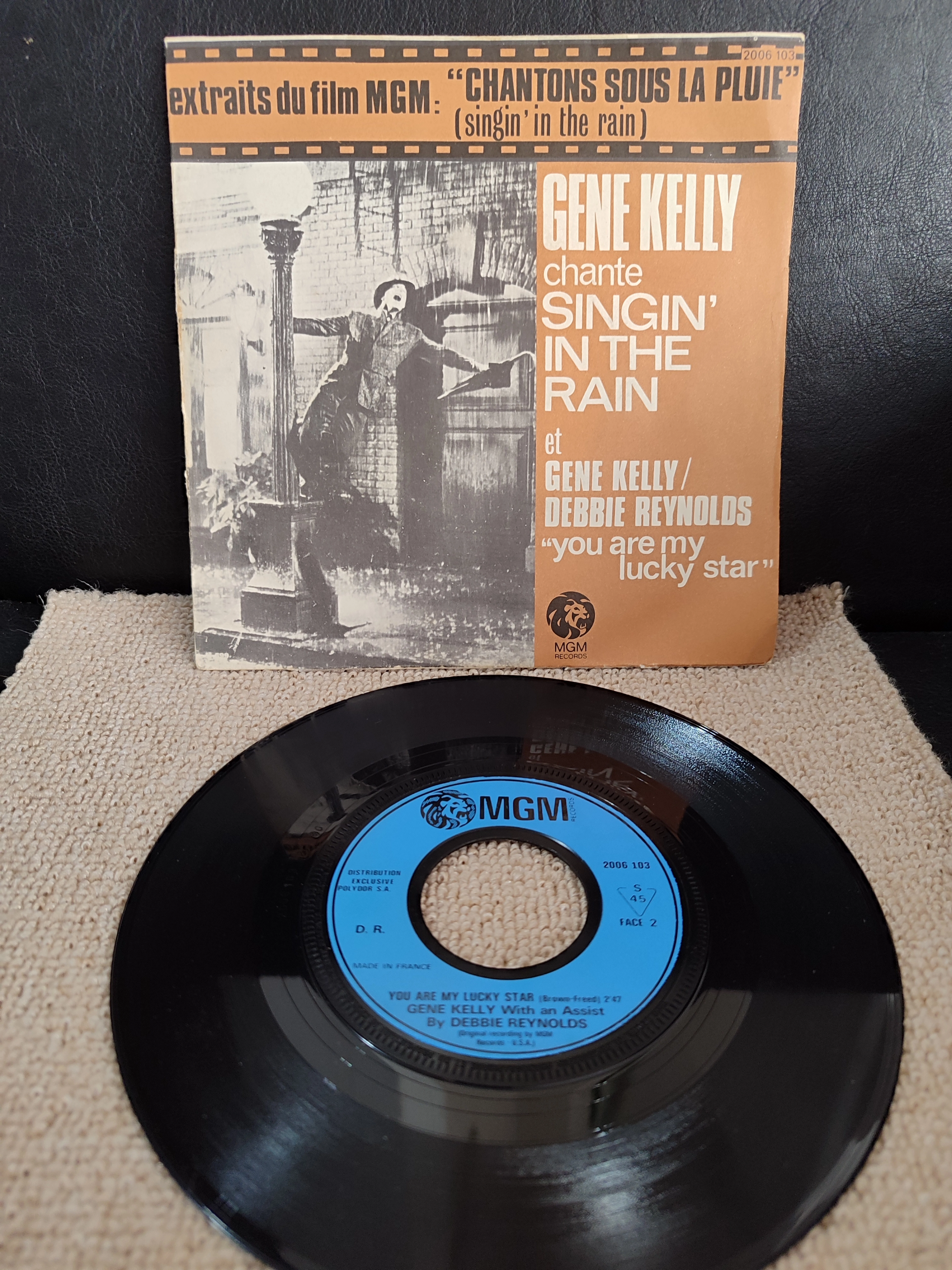 Gene Kelly / Debbie Reynolds - Singin’ In The Rain - 1972 Fransa Dönem Basım 45lik Plak