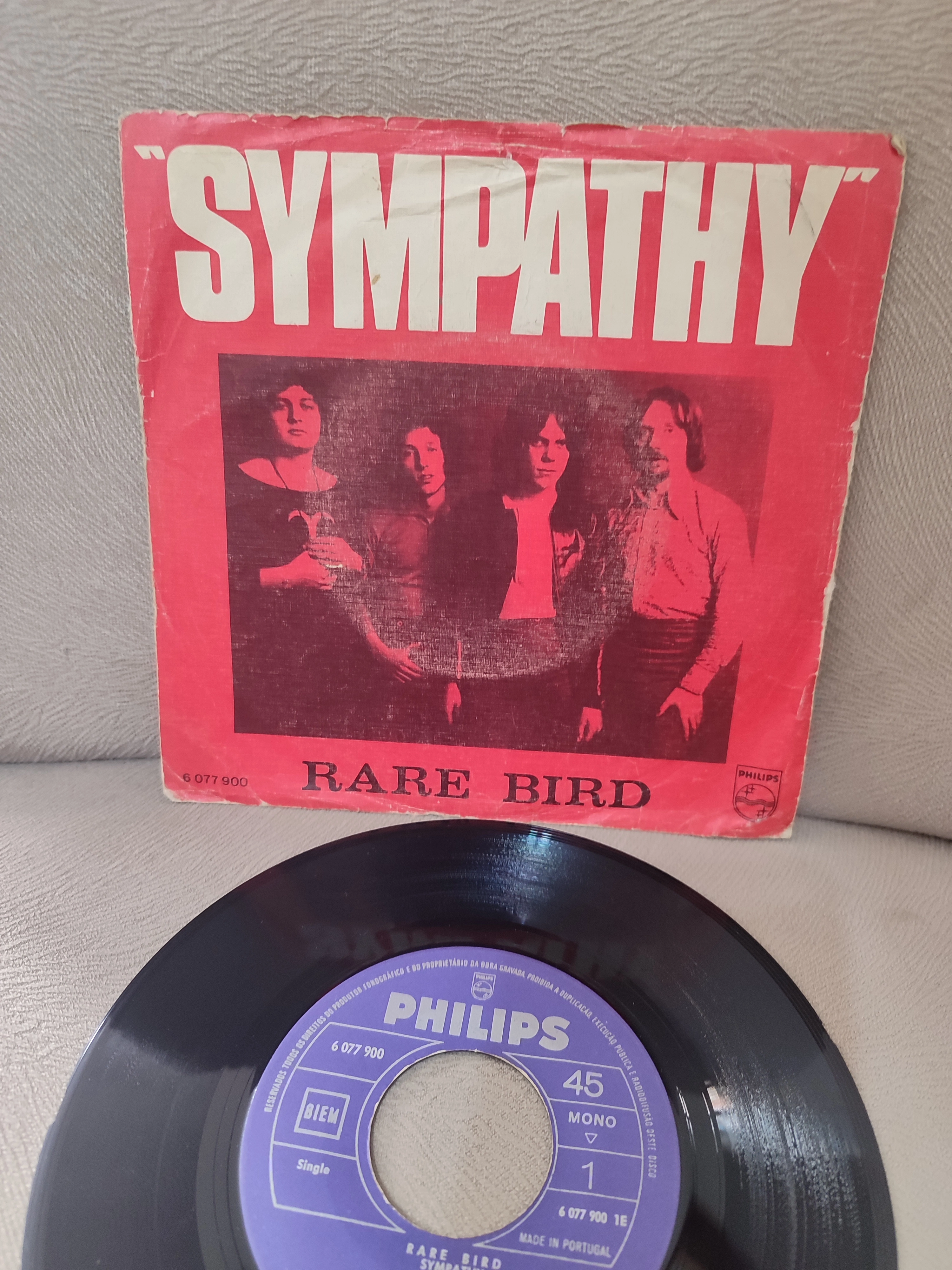 Rare Bird - Sympathy   - 1970 Portekiz Basım 45lik Plak - Dönem Basım