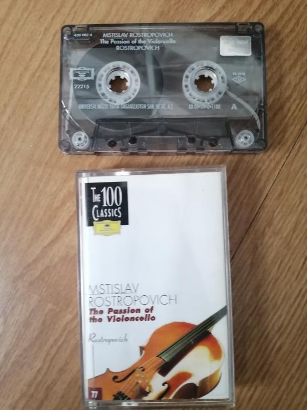 MSTISLAV ROSTROPOVICH The Passion of the Violoncello - 2000 TÜRKİYE BASIM KASET ALBÜM