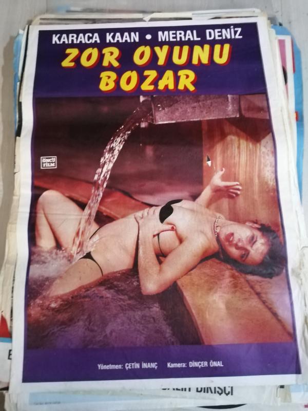 ZOR OYUNU BOZAR - KARACA KAAN - MERAL DENİZ - YÖNETMEN: ÇETİN İNANÇ - 70X100 EBATLARINDA ORJİNAL FİLM AFİŞİ
