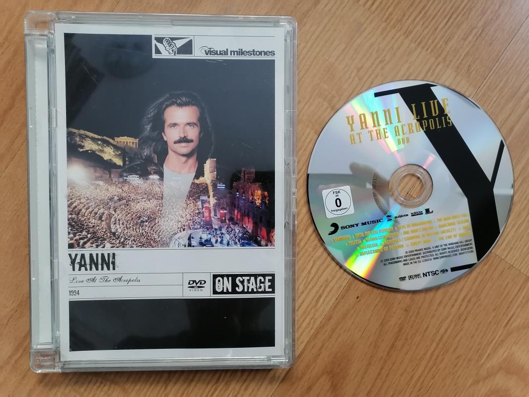 YANNI - LIVE AT THE ACROPOLIS 1993 - ALMANYA BASIM KONSER DVD’Sİ( ÖZEL JEVEL CASE ŞEFFAF KUTUSUNDA )