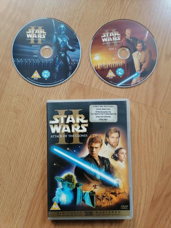 STAR WARS II - ATTACK OF THE CLONES ( KLONLARIN SALDIRISI- 2 xDVD FİLM-YURTDIŞI BASIM TÜRKÇE YOKTUR