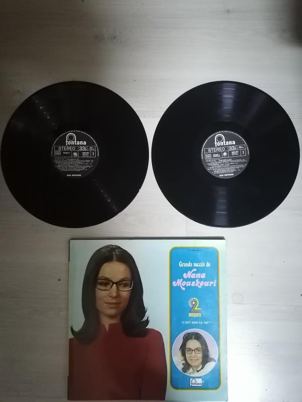 NANA MOUSKOURI - C’EST BON LA VIE - FRANSA DÖNEM BASIM DOUBLE 2XLP ALBÜM - 33 LÜK PLAK