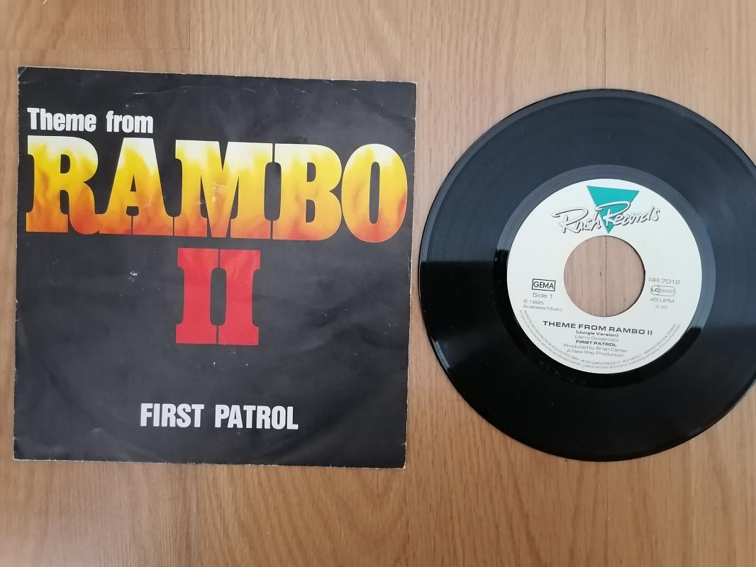 RAMBO II  - THEME FROM RAMBO II FIRST PATROL - 1985 ALMANYA BASIM 45 LİK PLAK