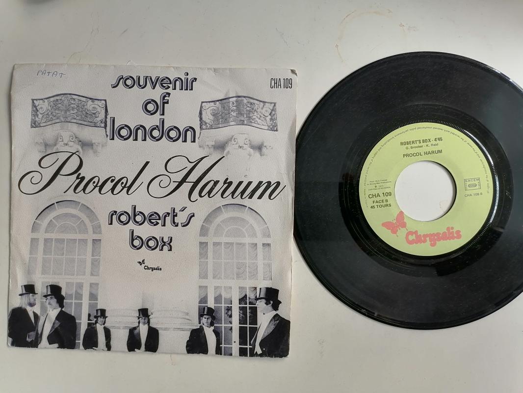 PROCOL HARUM - SOUVENIR OF LONDON / ROBERT’S BOX - 1973 FRANSA BASIM 45 LİK PLAK