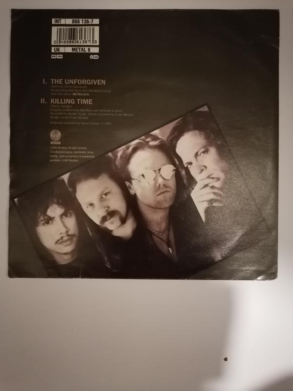 METALLICA - UNFORGIVEN  - 1991 ALMANYA BASIM  NADİR 45 LİK PLAK