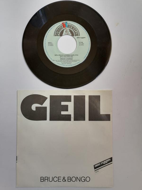 BRUCE & BONGO -  GEIL - 1986 HOLLANDA BASIM 45 LİK PLAK