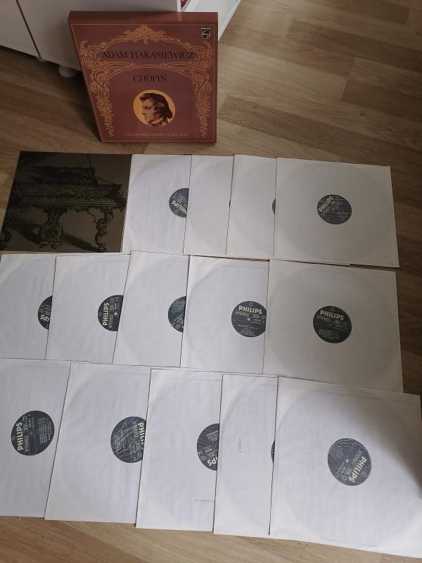 CHOPIN - ADAM HARASIEWICZ - 1972 HOLLANDA BASIM - 14 LP LİK BOX SET + 12 SAYFA INSERTLİ
