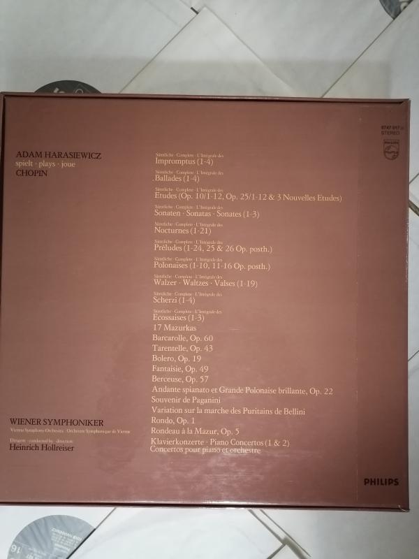 CHOPIN - ADAM HARASIEWICZ - 1972 HOLLANDA BASIM - 14 LP LİK BOX SET + 12 SAYFA INSERTLİ