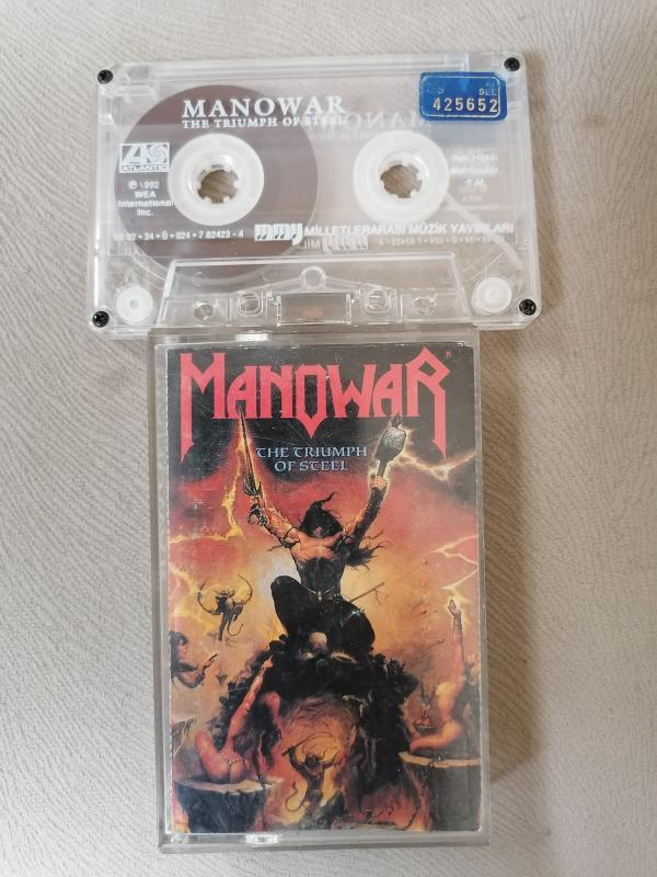 MANOWAR - THE TRIUMPH OF STEEL - 1992 TÜRKİYE BASIM - KASET ALBÜM