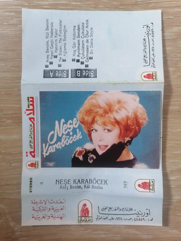 NEŞE KARABÖCEK - ATEŞ BENİM KÜL BENİM - 199? NADİR SURİYE BASIM - KASET ALBÜM