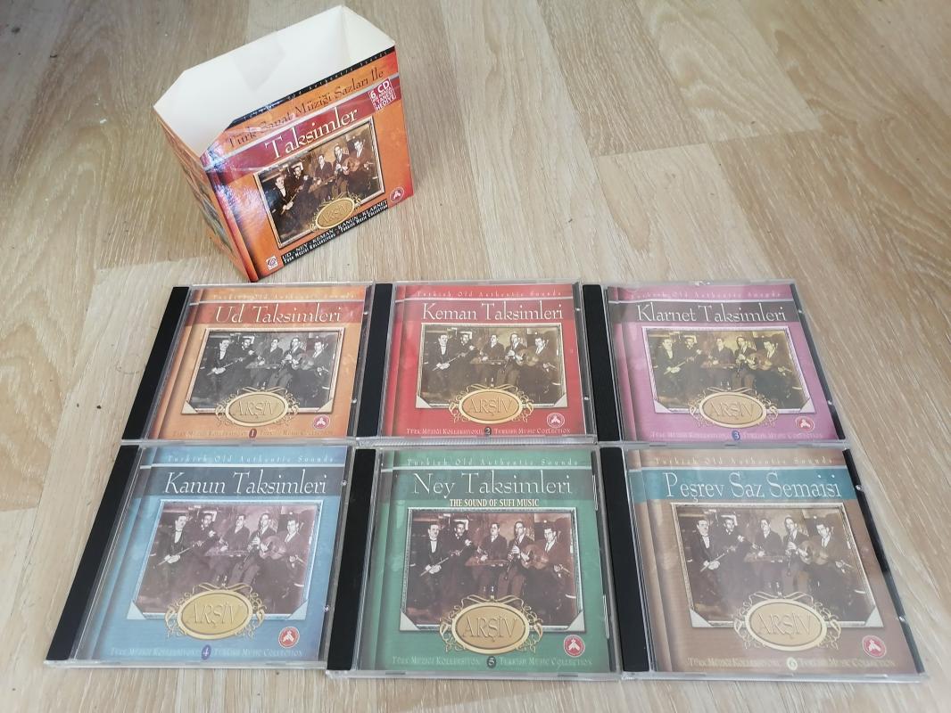 TAKSİMLER - Türk Sanat Müziği  Sazları İle - 6 CD LİK SET  - CD Seti Orjinal Kutusunda