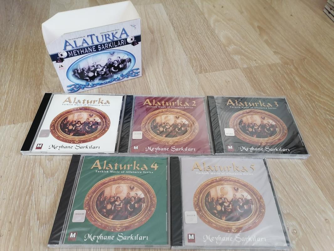 ALATURKA MEYHANE ŞARKILARI - 5 CD LİK SET - Açılmamış Ambalajlı CD Seti Orjinal Kutusunda